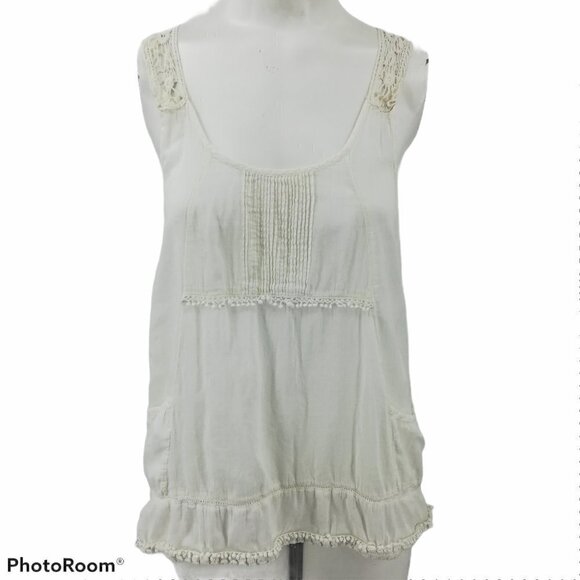 hippie laundry Tops - Hippie Laundry Sheer Tank Top Size M